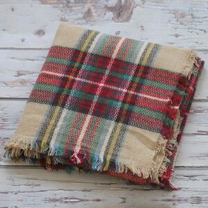 Large Plaid Fashion Scarf